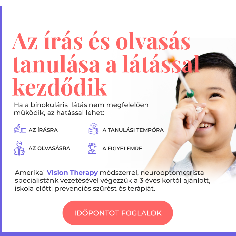 Az írás és olvasás tanulása a látással kezdődik.